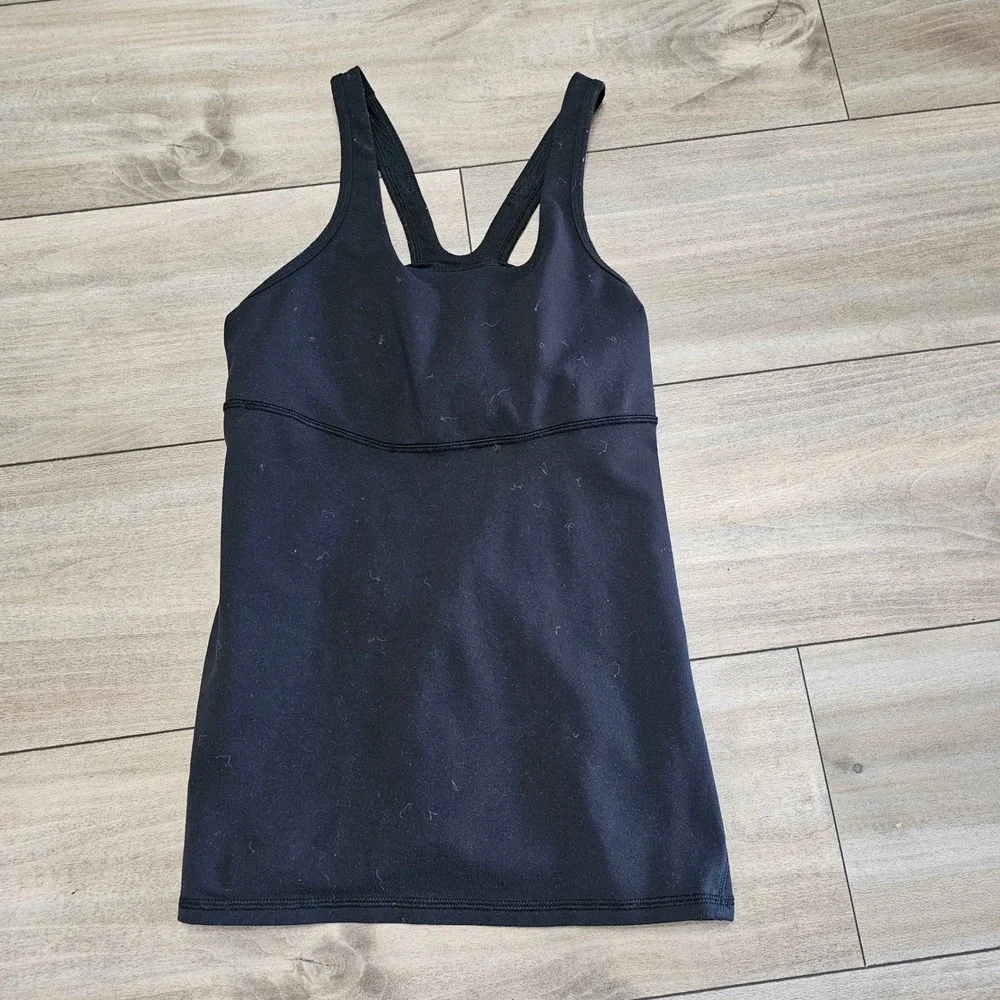 Lululemon Athletica Black Racerback Athletic Tank Top, size M